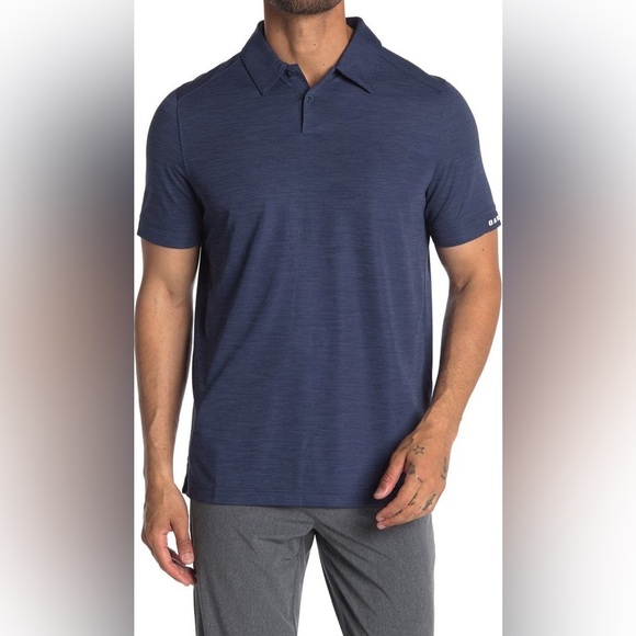 OAKLEY Aero Ellipse 2.0 Performance Golf Polo In Team Navy Size XL EUC - Picture 1 of 6